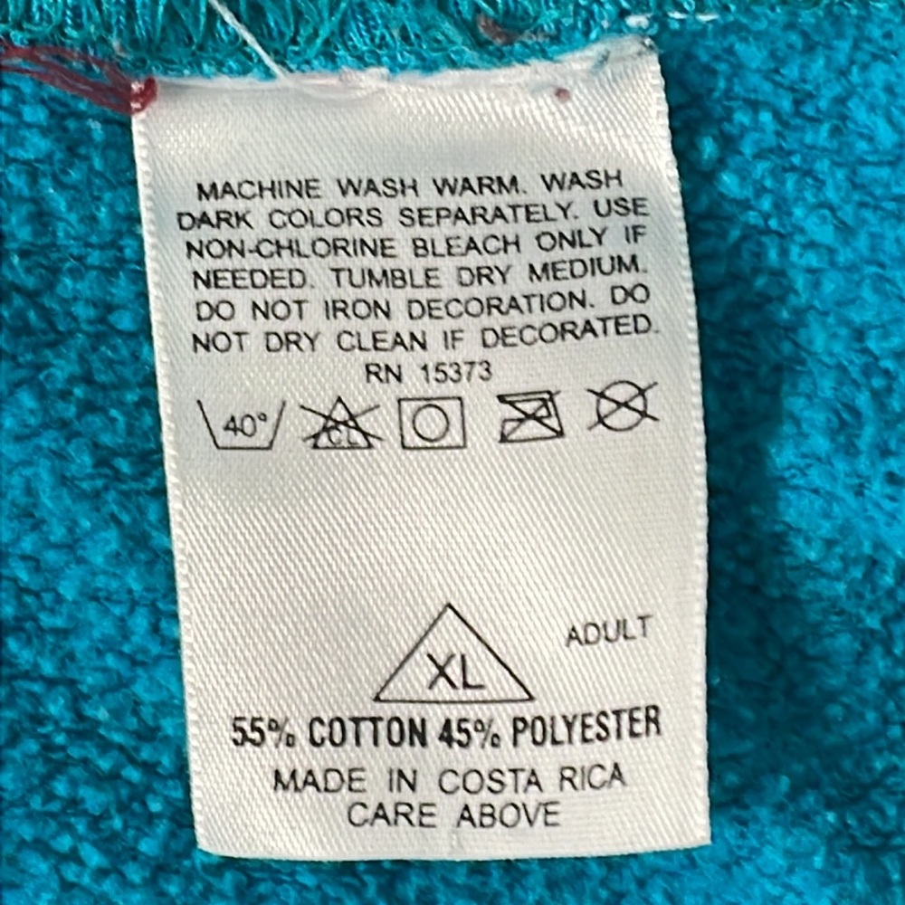 AS IS: vintage sweatshirt, size XL labeled Nike air. 55% cotton 45% polyester. - Picture 6 of 8